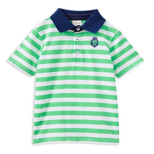 Milky Green Stripe Rugby 00-1Y